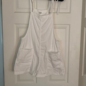 Size small white romper from aerie
